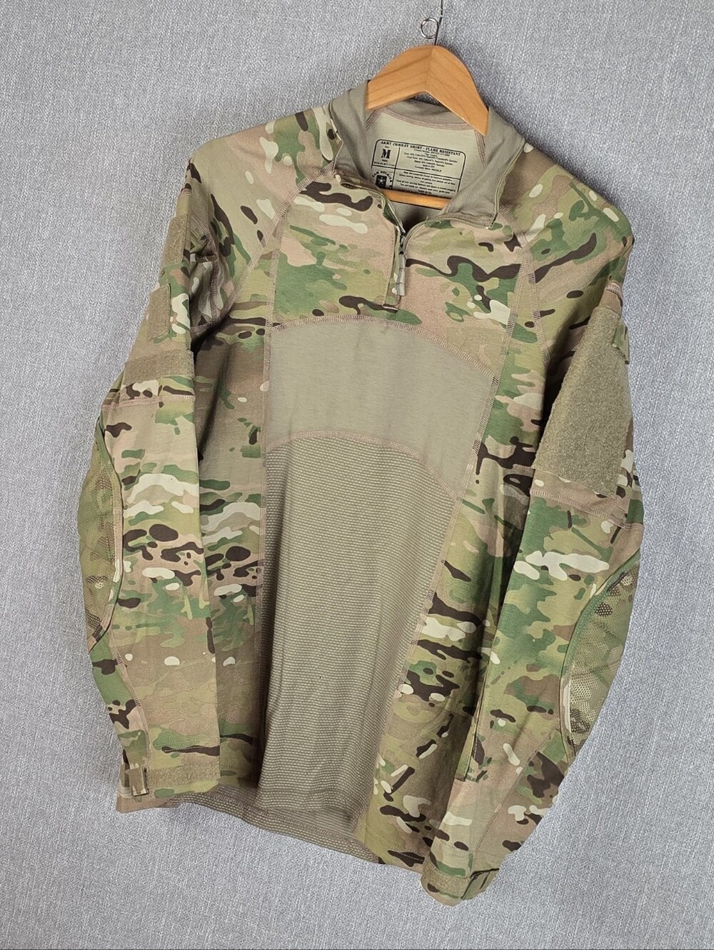 Army Combat Shirt Flame Resistant Multi Cam Camo Mens Sz M